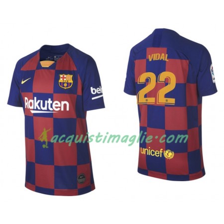 Divisa di Calcio Barcellona Arturo Vidal 22 Prima 2019/2020 